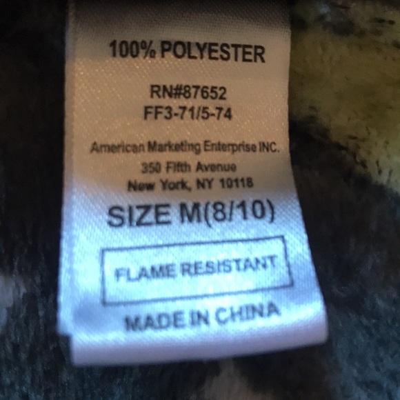 StarWars the Mandalorian Grogu Baby Yoda unisex kids plush soft robe size 8/10 - Picture 12 of 13